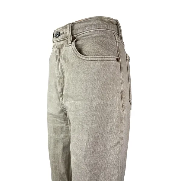 Abercrombie & Fitch Women's Khaki Ultra High Rise Straight Denim Jeans Pants 2 - Image 2