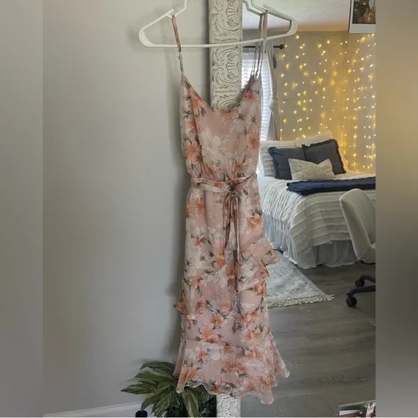 Hello Molly Pink Floral Dress - Image 3