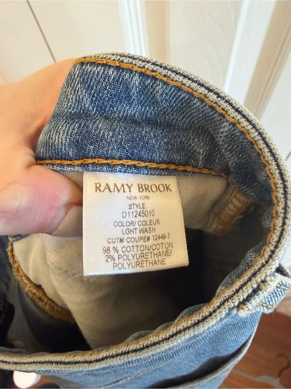 Ramy Brook High-Rise Helena Flare Jean Light Wash Waist 25" - Image 6