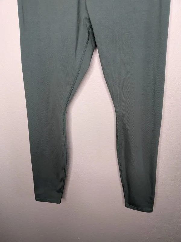Pact Womens Organic Cotton Green Full-Length Leggings Size XL - Image 3