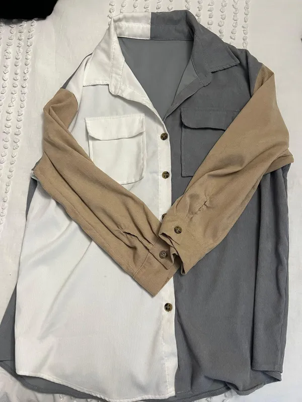 Multicolored Long Sleeve Button Down Multiple - Image 3