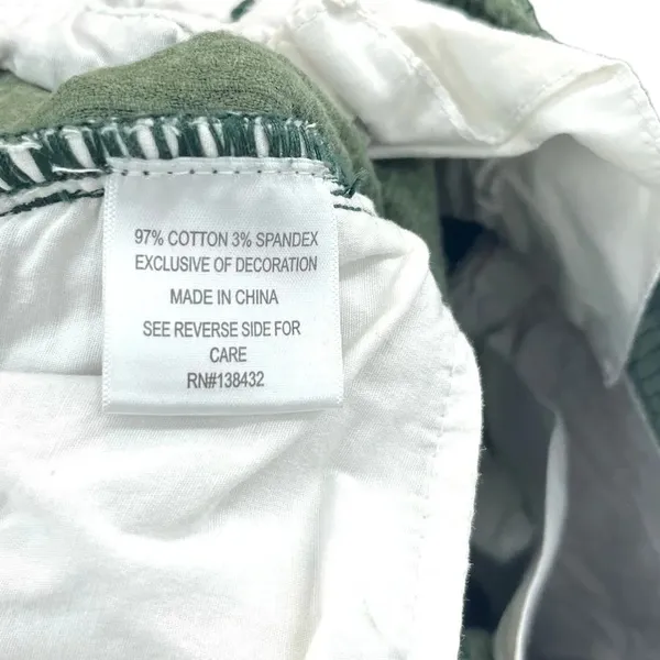 ModCloth The Boulder Wide Leg‎ Corduroy Pants In Olive Green Size 00 - Image 10