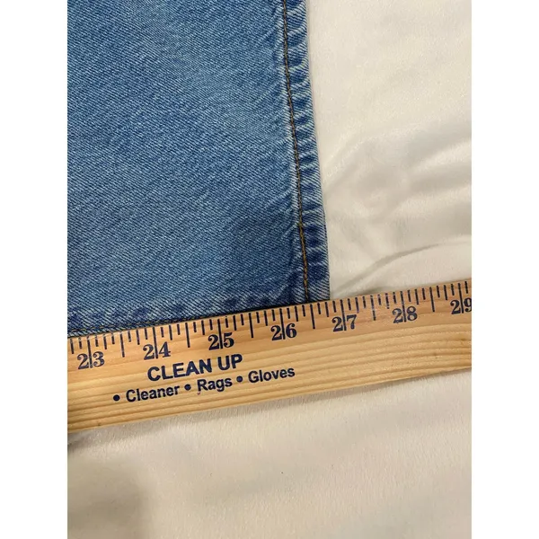 Levi's Premium Ribcage Straight Jeans Women's 24 Blue Denim western classic - Image 7