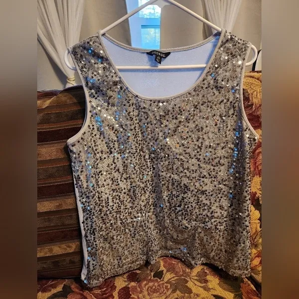 Sequin gray camisole Silver Size undefined - Image 4