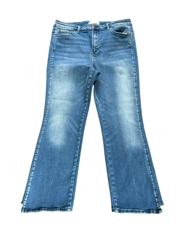 Vervet Bootcut Jeans Style V2440 Asymmetrical Hem Womens Size 31 - Image 2