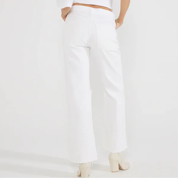 Etica Amis Mid Rise Boot Jeans Vintage White - Image 9