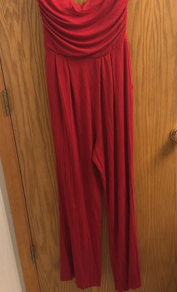 Punk owl red jumpsuit size large - Image 5