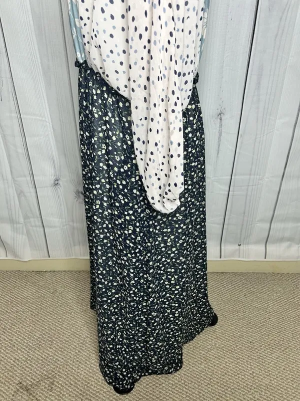 Piper & Scoot Maxi Dress Multi Pattern Boho Cottagecore Sz Large - Image 8