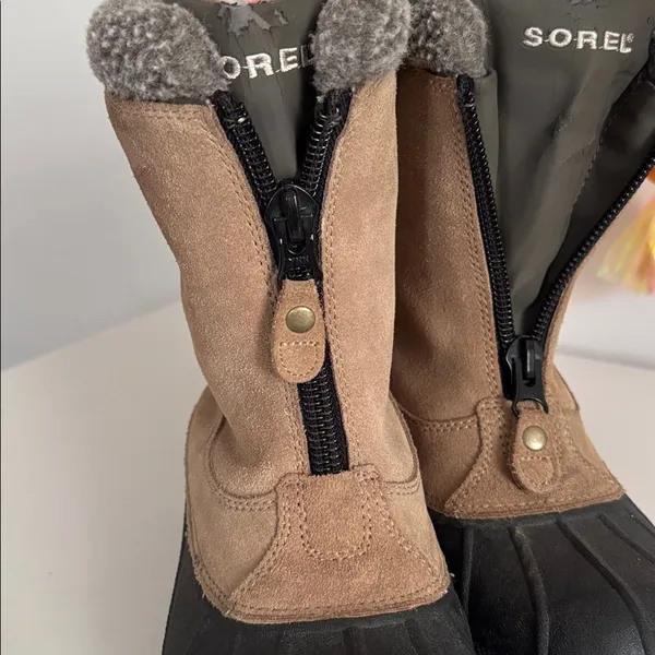 Sorel Lia Ellesmere Insulated Zip Up Half calf duck boots EUC - Image 5