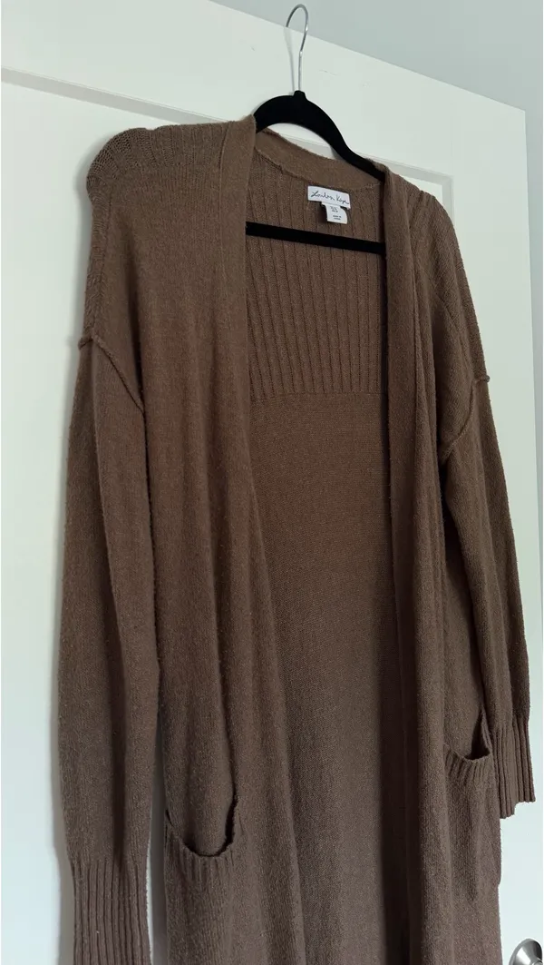 Long Brown Cardigan - Image 4