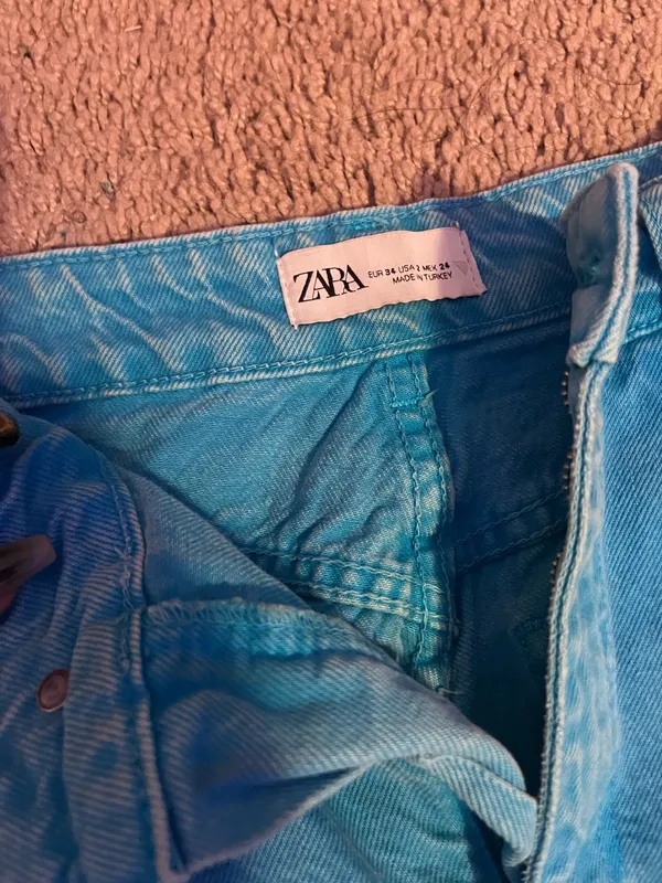 ZARA Teal Jeans - Image 2