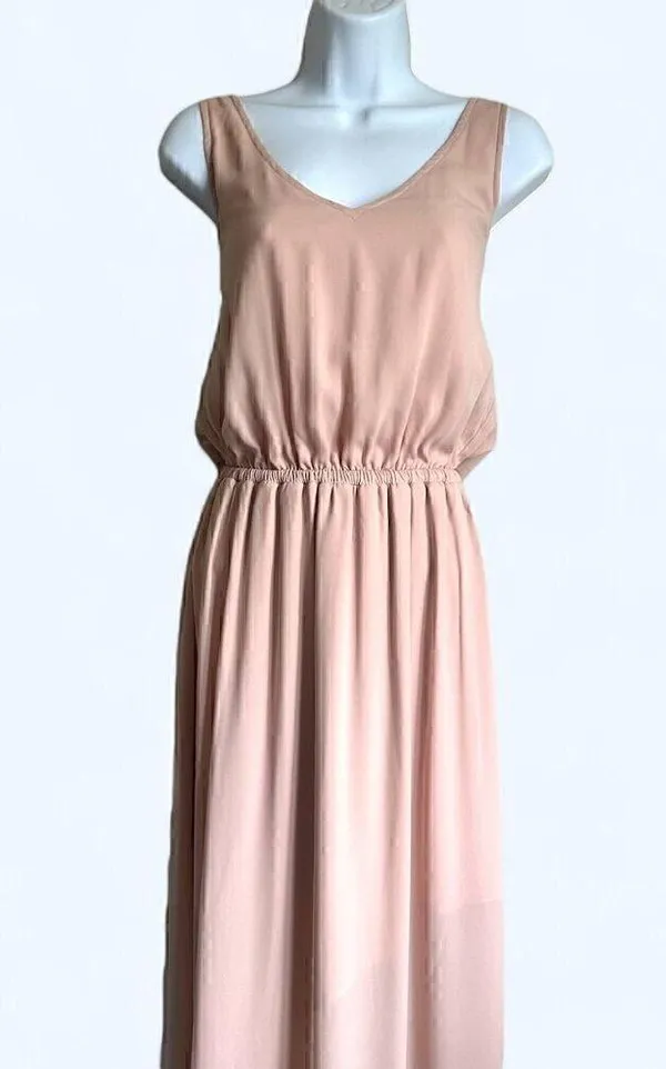 Show Me Your Mumu Kendall Maxi Dress in Dusty Blush Crisp - Size S - Image 8