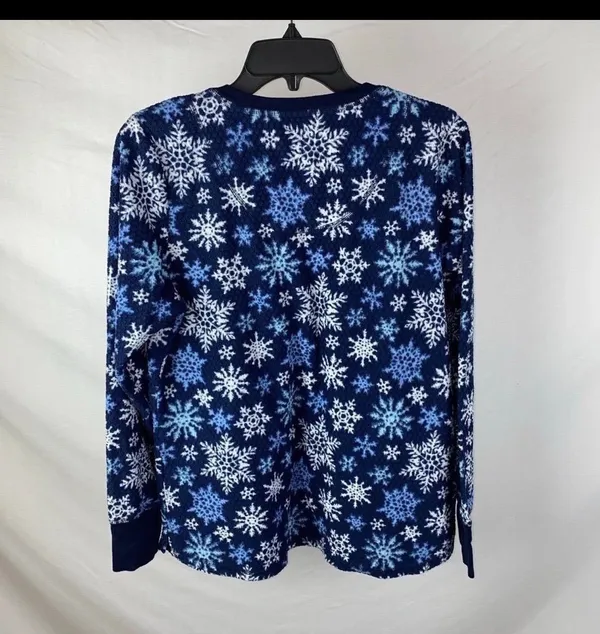 Snowflake PJ set Blue Size L - Image 8