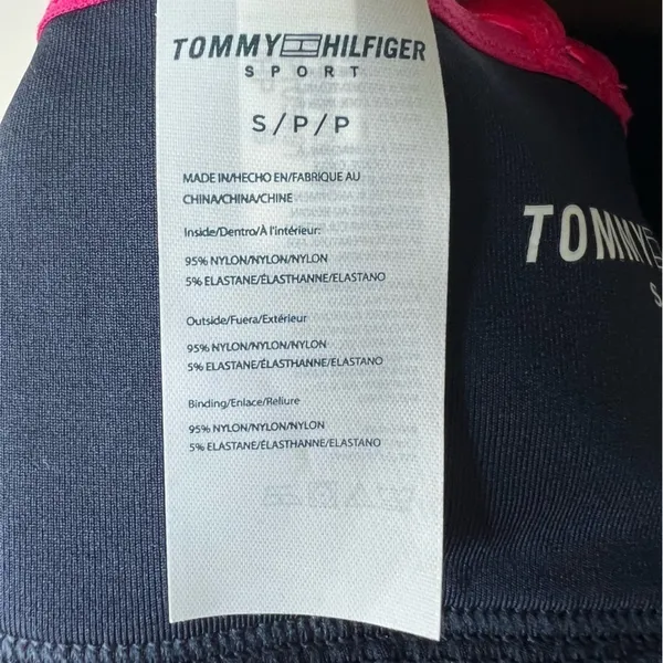 Nwt Tommy Hilfiger sport magenta strappy cross back sport bra size small - Image 5