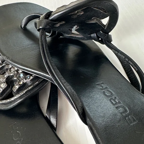 Tory Burch Jeweled Miller Sandals Perfect Black, 9.5 - Image 15