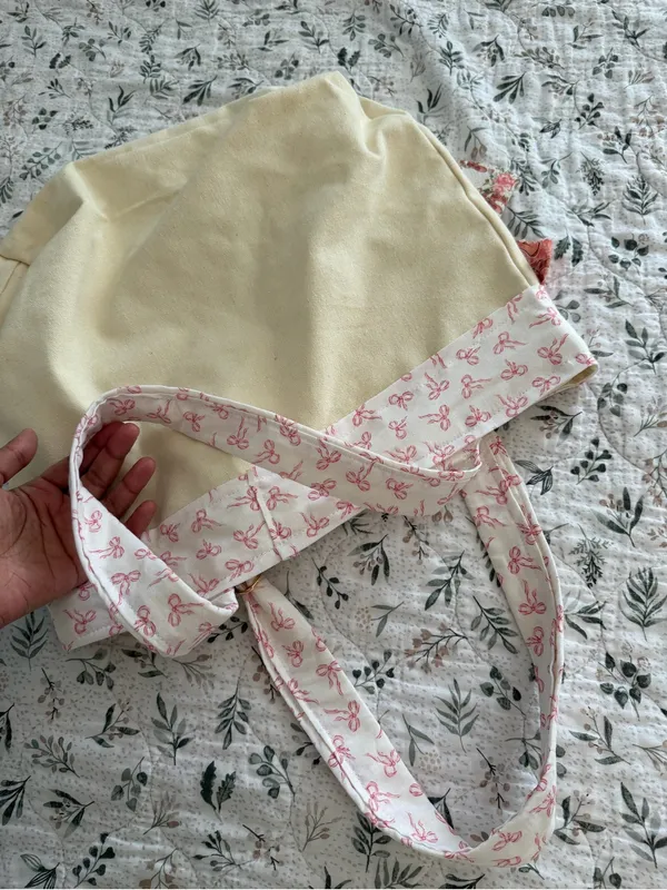 Handmade Bag With Handkerchief “Dance” Lover Tote Canvas Bag - Image 13