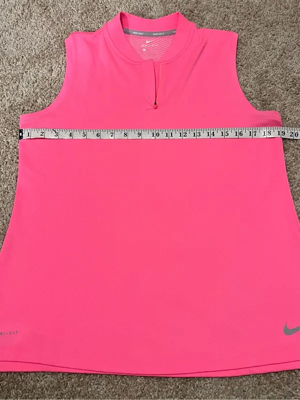 Nike Women’s Hot Pink Sleeveless Dri-FIT Tank - Image 5