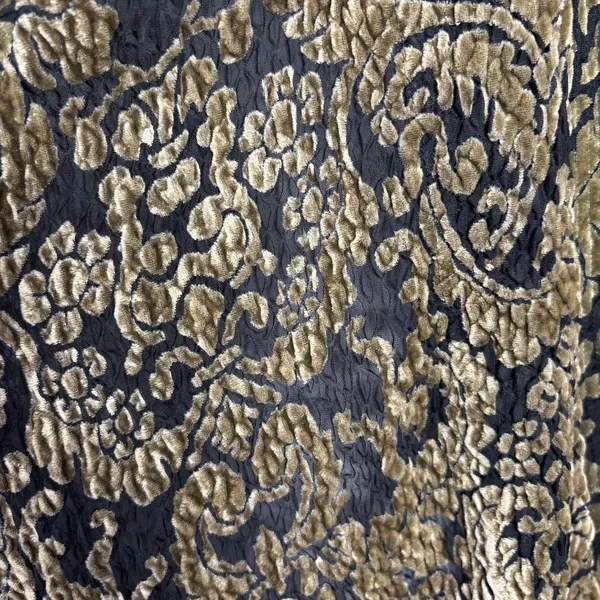 Chicos 3 Jacket Topper Womens XL Crinkle Velvet‎ Burnout Sheer Brown Whimsigoth - Image 4