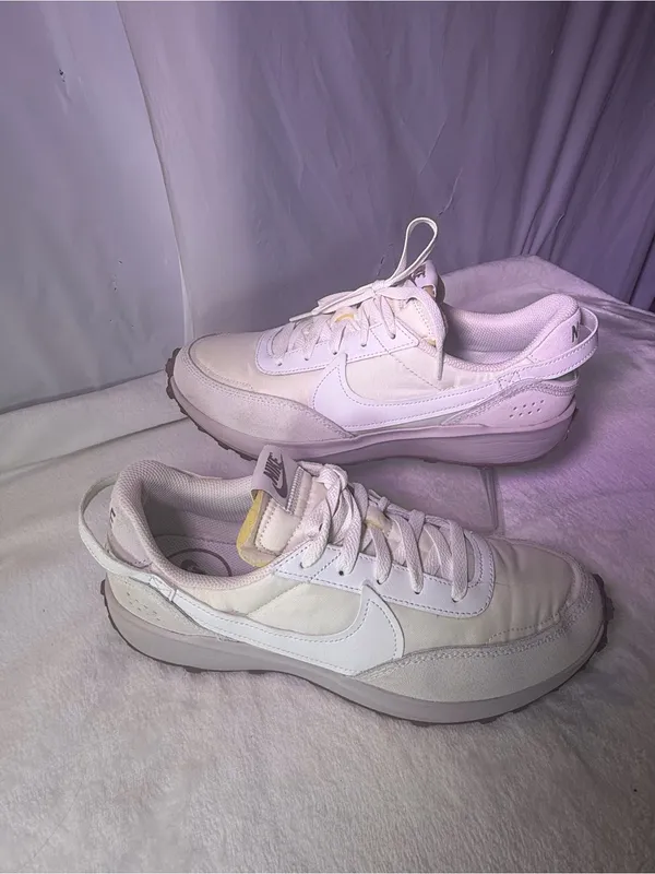 Nike Women's Summit White and Cream Retro Runner Sneakers - Image 2