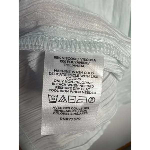 Ann Taylor Pale Seafoam Green Crewneck Cuff Tee Small Casual Top Blouse NEW - Image 5