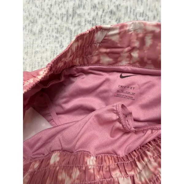 Nike‎ Dri-FIT Women XS Pink Tie Dye Cloud Wash Running Shorts HJ1096-699 NEW - Image 5
