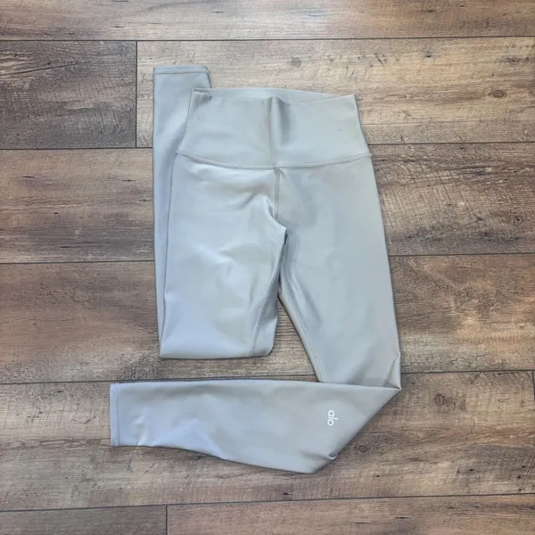 Alo Yoga High Waist Airlift Leggings Light Brown Sz S 28" Inseam Activewear Yoga - Image 3