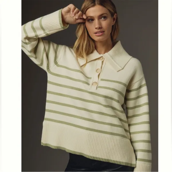 Anthropologie‎ Maeve Henley Pullover Sweater size M - Image 2