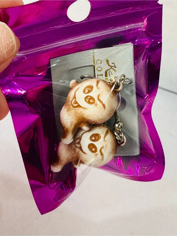 Brown Ghost Charm Earrings for Small Pets Fans - Image 6