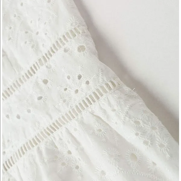 ✨3xHP✨Embroider Cami Pearl Button Maxi Dress✨ White Size L - Image 8