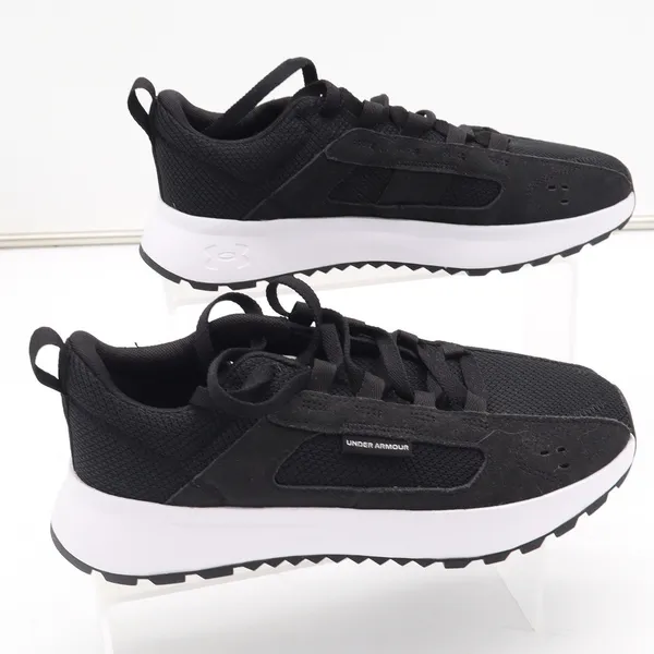 Under Armour Essential Heritage Black White Sneakers Women's Size 8 - Image 3