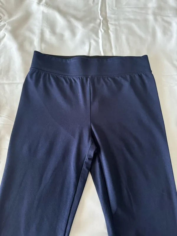 Dark Blue Solid Leggings - Image 3