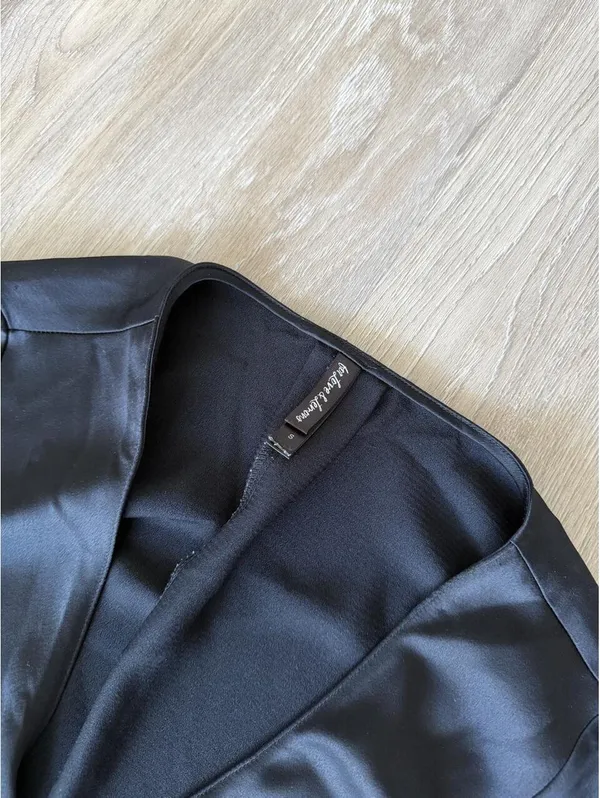 For love and lemons black satin robe - Image 2
