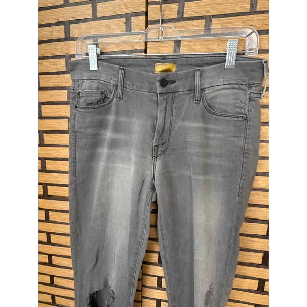 Mother‎ Gray Looker Ankle Fray Jeans 27 - Image 3