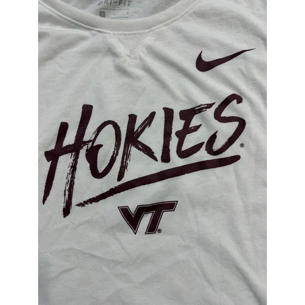 Nike Virginia Tech Hokies Long Sleeve Shirt Medium Dri Fit Athletic - Image 4