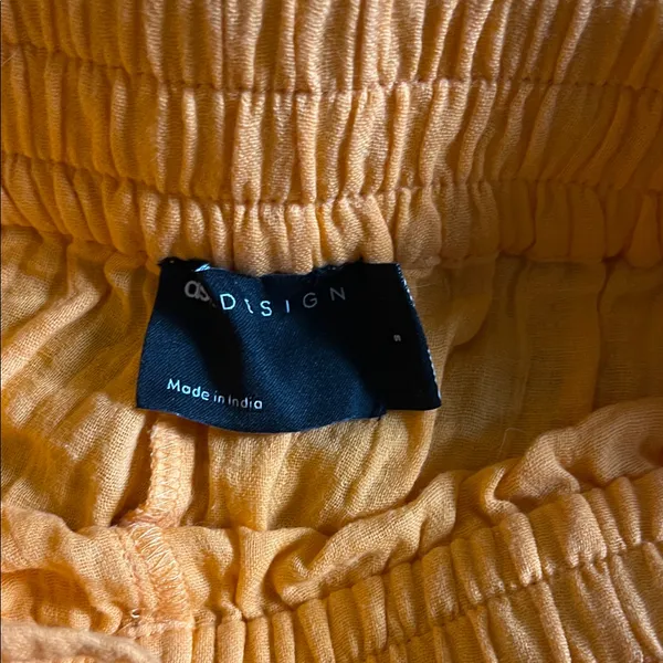 ASOS Vibrant High Waist Shorts in Orange - Image 2