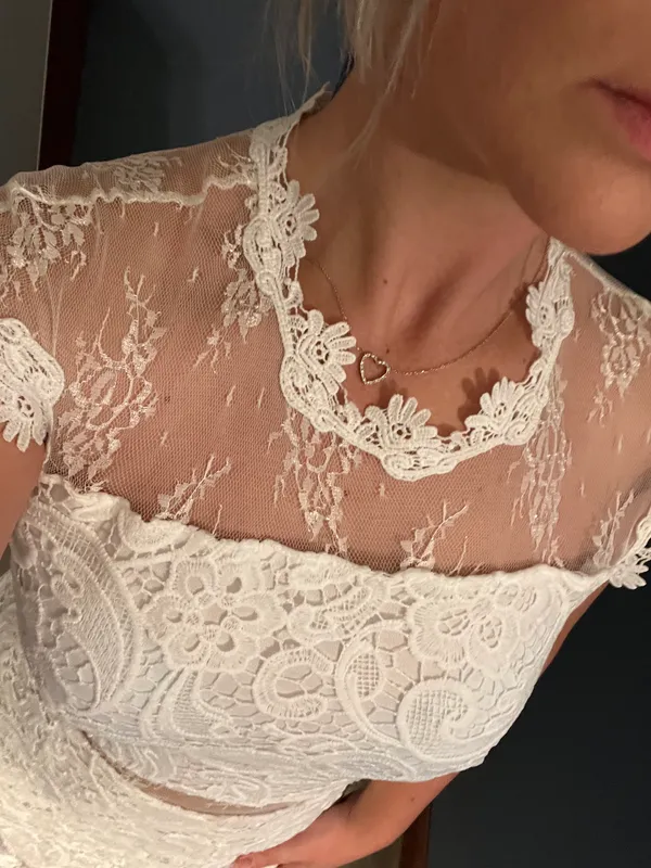 Floral Lace Cut Out Dress - Image 3