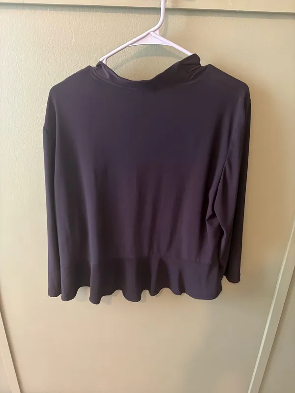 R&M Richard’s Ruffled Open Front Cardigan - Image 4