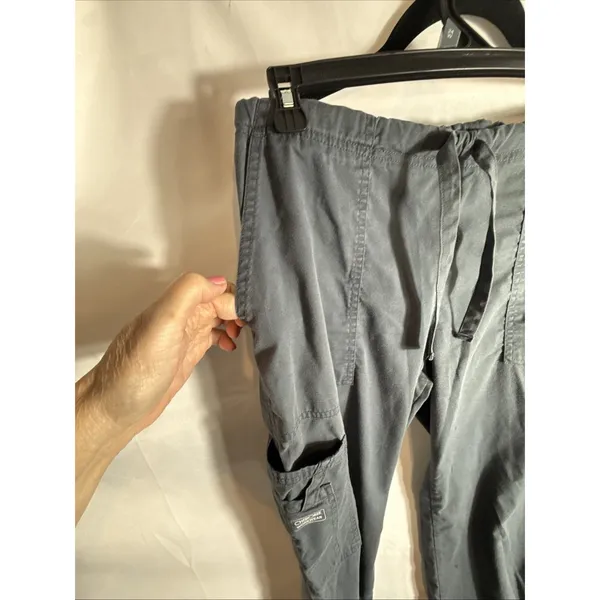 Cherokee Workwear Dark Gray Scrub Pants Size Tall 30" Inseam Draw String Pockets - Image 3