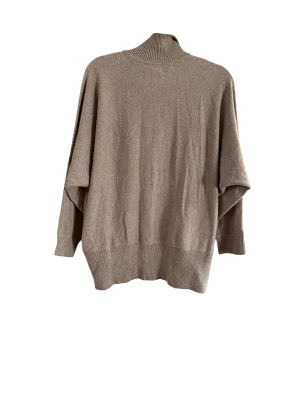 Women's Neiman Marcus Cashmere Cardigan Sweater Size M Beige - Image 3