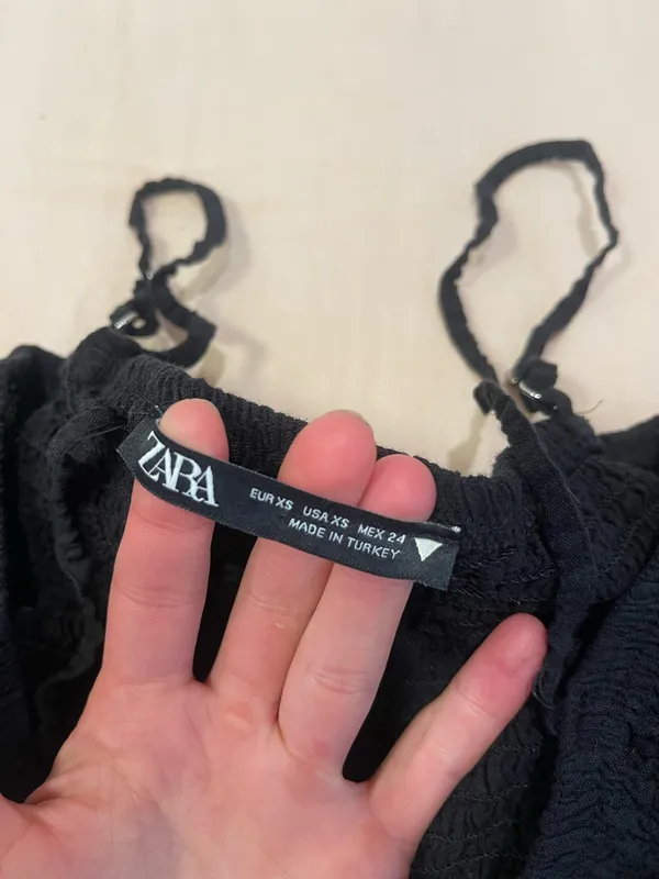 ZARA Black Mini Dress - Image 2