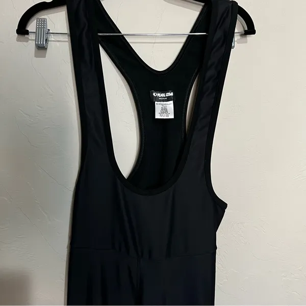 Pearl Izumi‎ Vintage Thermal Cycling Black Bib Zipper Ankle Tights - Image 3