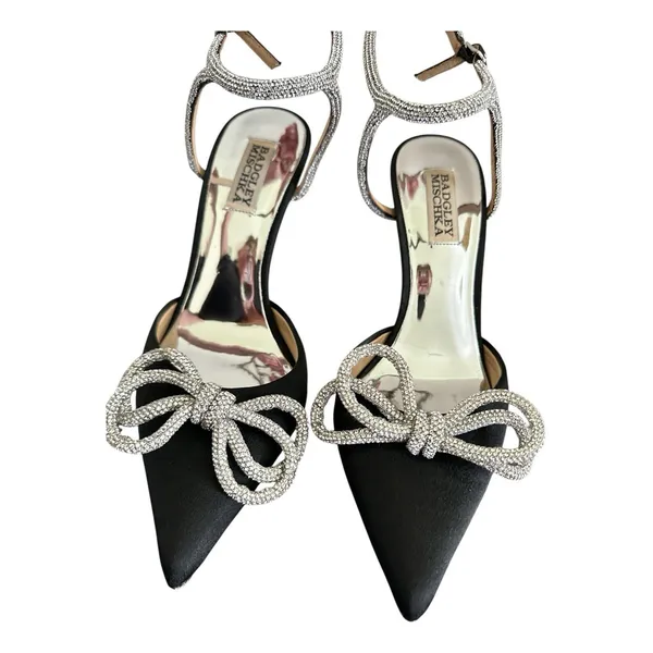 Badgley Mischka Jasmine Pointed Toe Pump Size 7 Sacred Stiletto style - Image 3