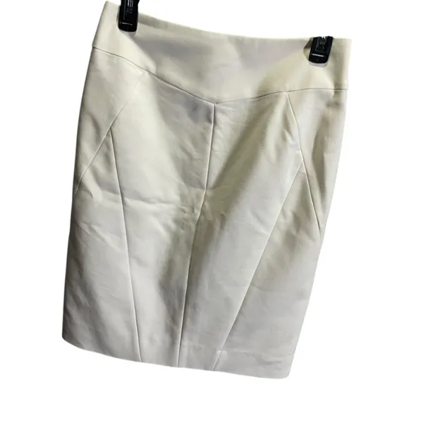 Antonio Melani‎ Womens Pencil Skirt Size 4 Off-White Cotton Blend - Image 2