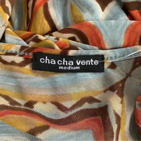 Cha Cha Vente Size Medium Hi Low Style Mesh Top. New Without Tag - Image 4