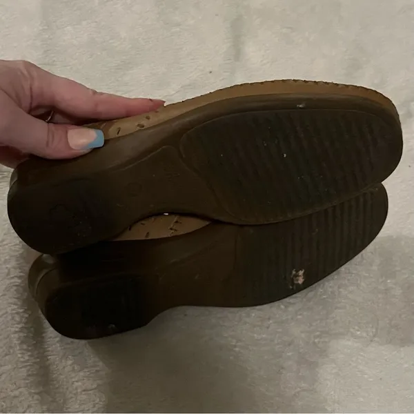 Spring Step Leather Loafer Wedges Size 6.5 - Image 4