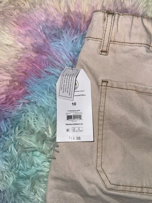 Cute khaki denim shorts Tan Size 10 - Image 7
