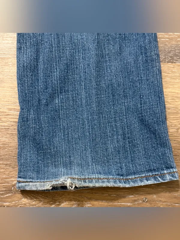 7 For All Mankind Medium Wash Flare Jeans 26 Stretch Denim Y2K USA - Image 12
