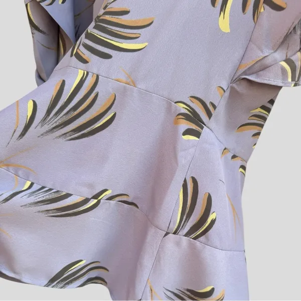 LOFT Lavender Flutter Sleeve Blouse - Image 2
