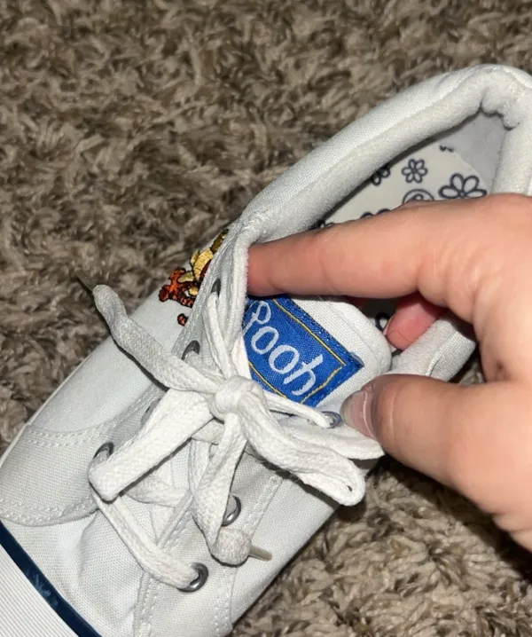 White Lowtop Winnie the Pooh Sneakers - Image 4