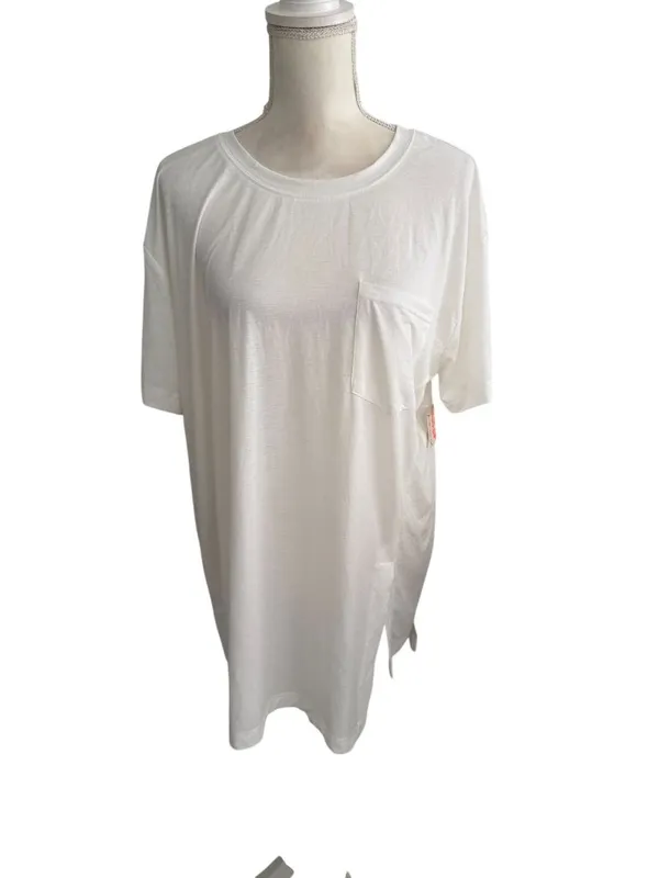 FREE PEOPLE Movement White Tunic Lightweight Tee Size XS NEW NWT - Image 4
